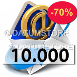 10000 Email Shipments With DATUMSENDER