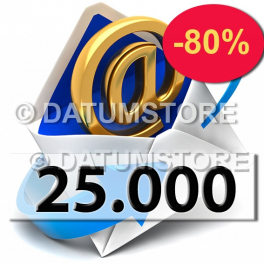 25000 Email Shipments With DATUMSENDER