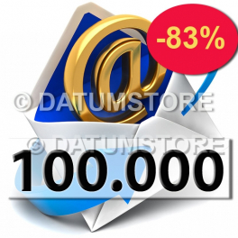 100000 Email Shipments With DATUMSENDER